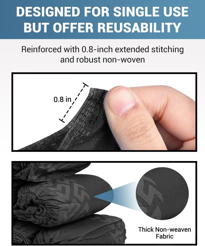 Buself 200 Count Shoe Covers Disposable Non-Slip, Premium Cloth Boot Covers, Slip-resistant, Durable, Breathable, Non-toxic, Recyclable - Image 4
